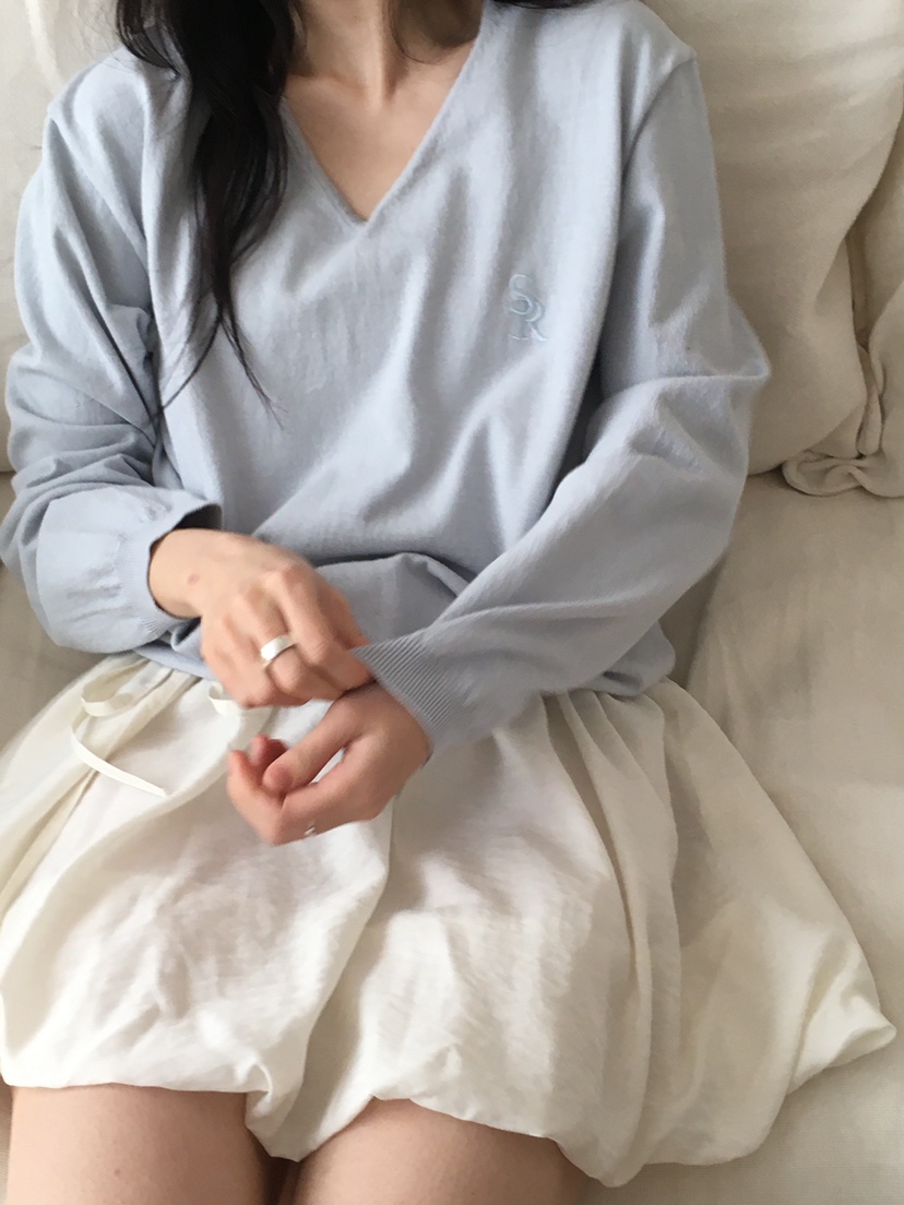SPREAD韓國直郵女士新款熱賣時尚25春夏人氣休閑職業針織衫SPREAD針織衫