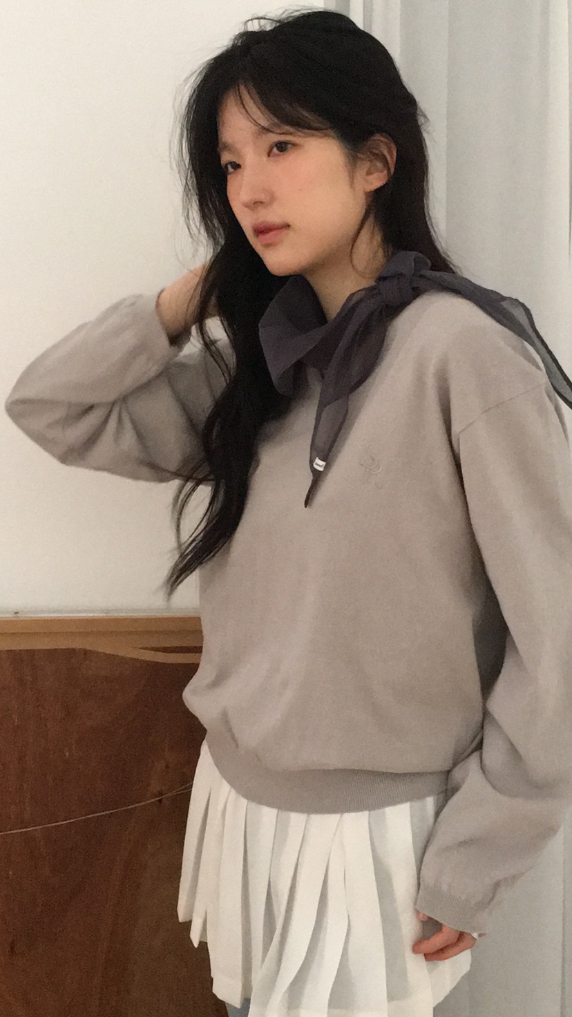 SPREAD韓國直郵女士新款熱賣時尚25春夏人氣休閑職業針織衫SPREAD針織衫