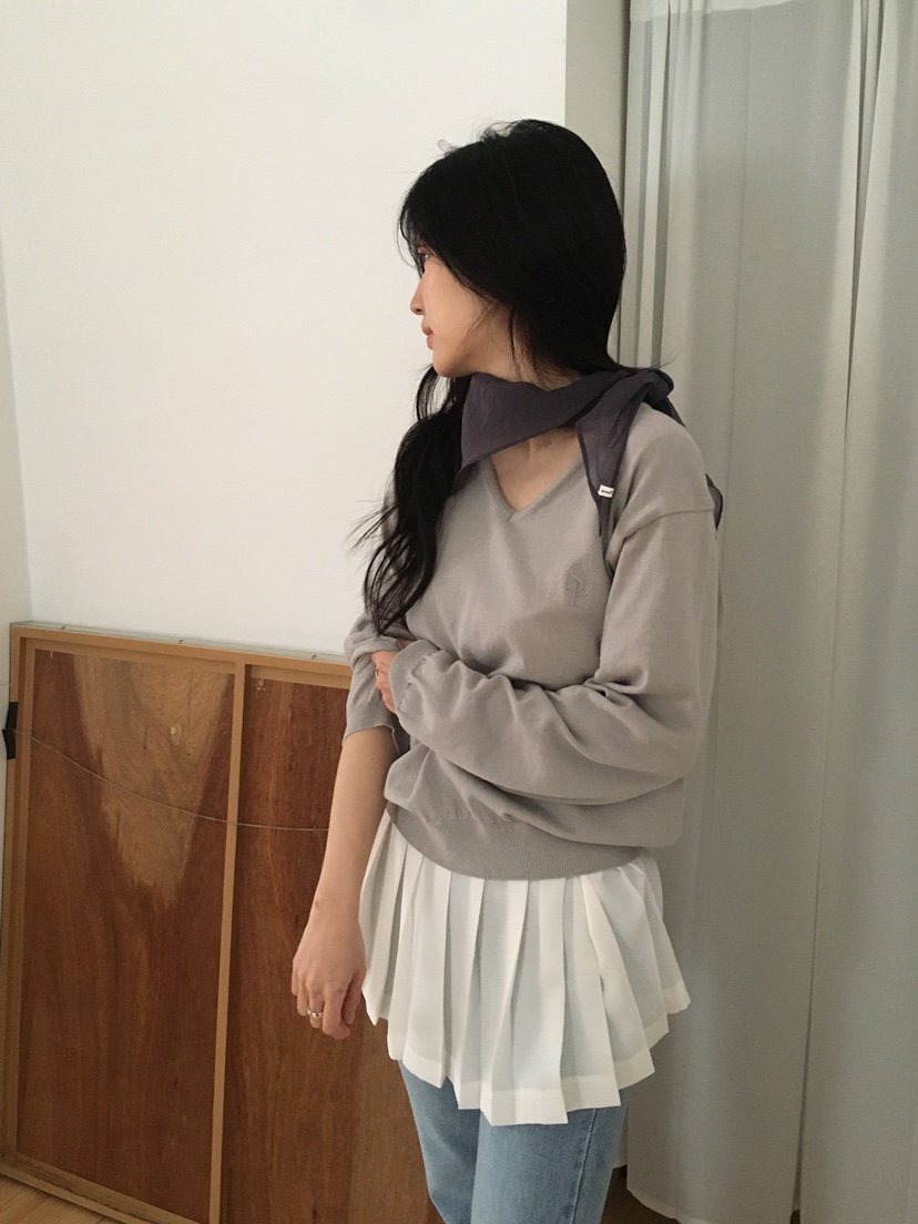 SPREAD韓國直郵女士新款熱賣時尚25春夏人氣休閑職業針織衫SPREAD針織衫