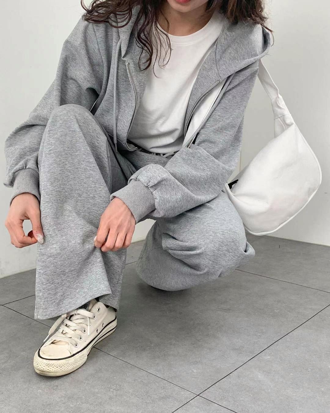 ANDANTE直郵韓國代購㊣女裝新品熱賣時尚25春夏套裝套裝連帽ANDANTE套裝