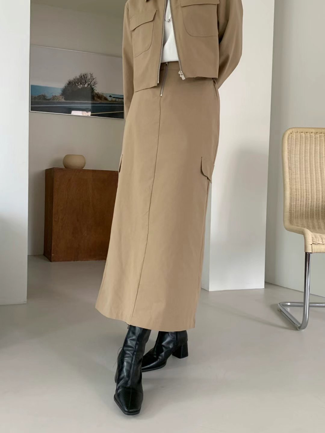 DAYEND韓國直郵㊣女裝新品25春夏推薦時尚職業休閑熱賣長裙DAYEND長裙圖色2