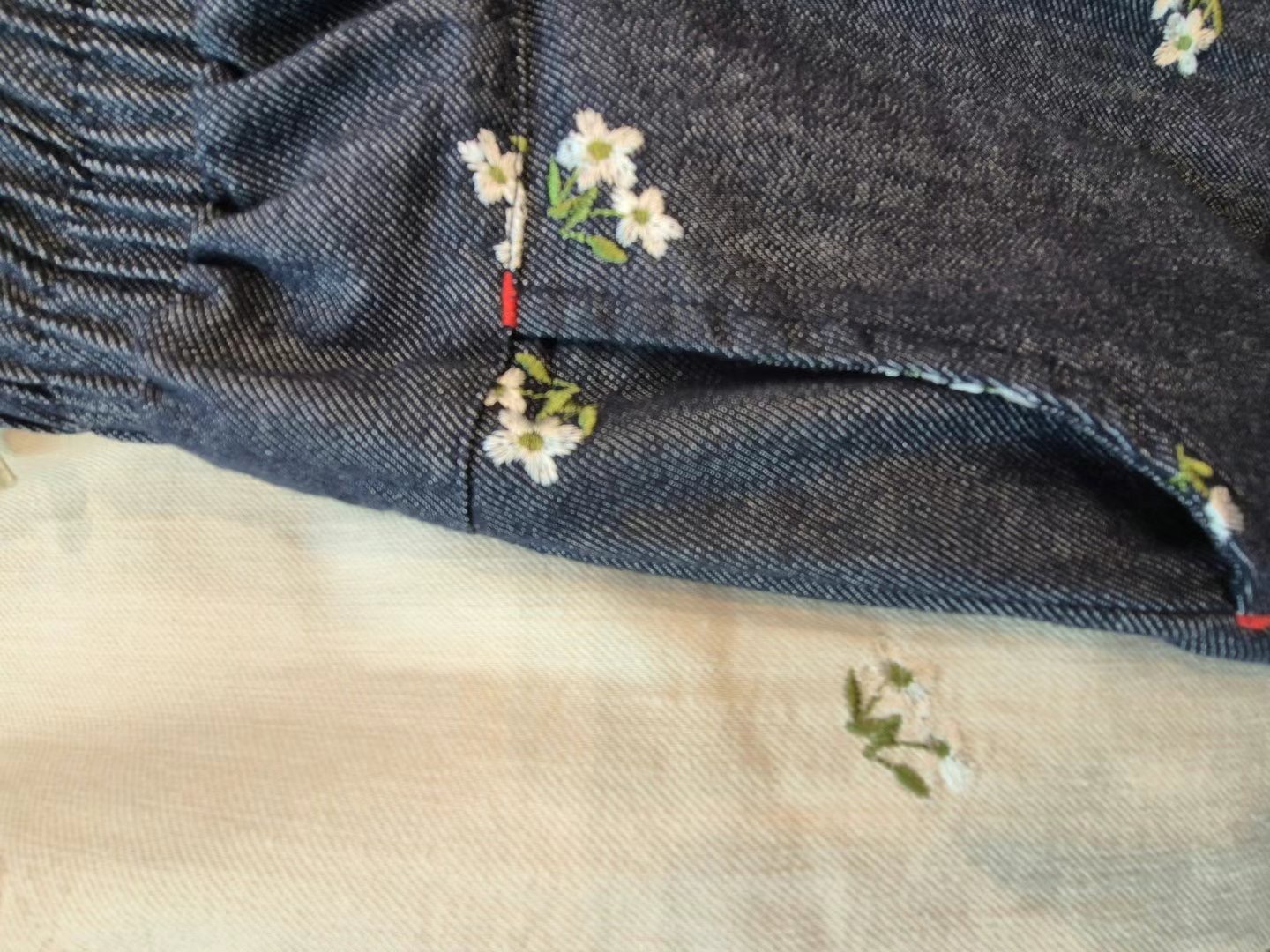 LUZ-루스-T韓國㊣直郵東大門代購女裝新品熱賣休閑褲刺繡LUZ休閑褲
