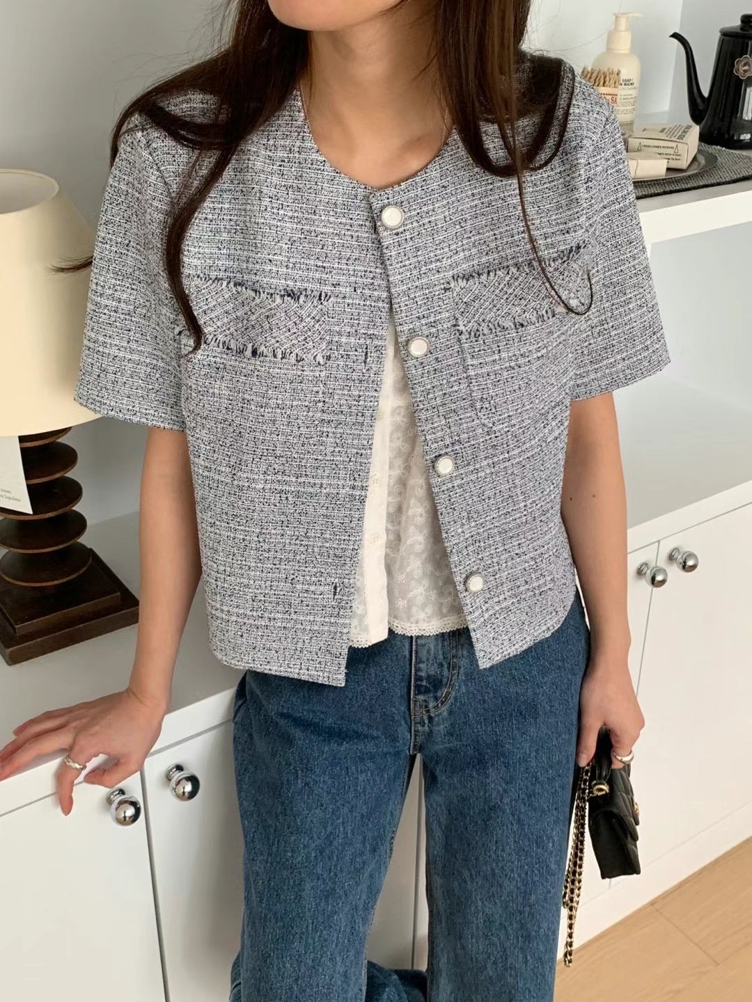 J.BLANG韓國直郵㊣女裝新品熱賣人氣25春夏職業休閑推薦夾克J.BLANG夾克圖色3