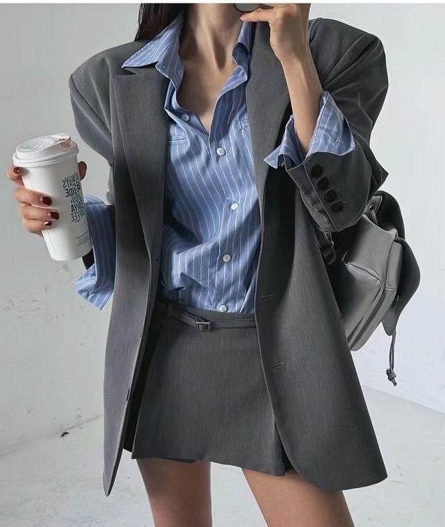 CRACKER東大門代購女士新品休閑25春夏人氣熱賣推薦職業夾克CRACKER___夾克