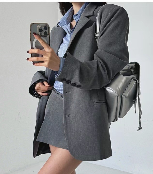 CRACKER東大門代購女士新品休閑25春夏人氣熱賣推薦職業夾克CRACKER___夾克