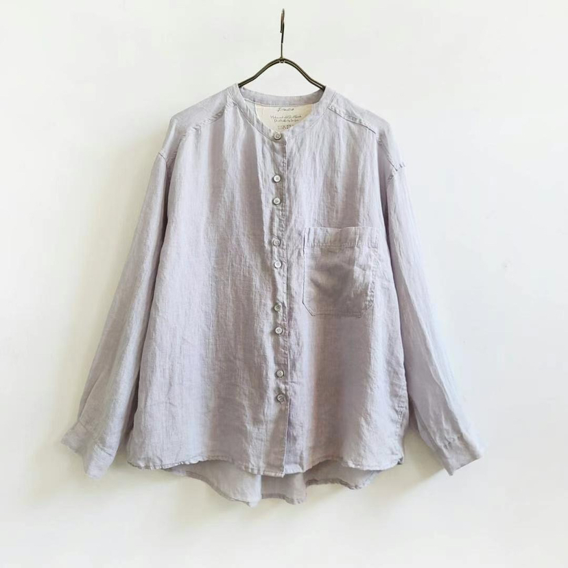 PUCO東大門實拍女士新品推薦25春夏真品職業襯衫蕾絲衫口袋PUCO襯衫/蕾絲衫圖色4