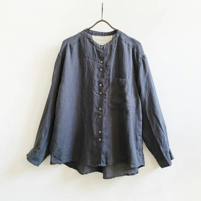 PUCO東大門實拍女士新品推薦25春夏真品職業襯衫蕾絲衫口袋PUCO襯衫/蕾絲衫圖色5