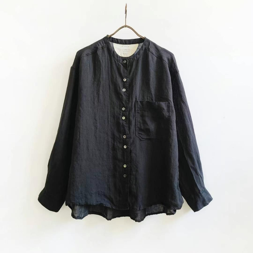 PUCO東大門實拍女士新品推薦25春夏真品職業襯衫蕾絲衫口袋PUCO襯衫/蕾絲衫圖色6