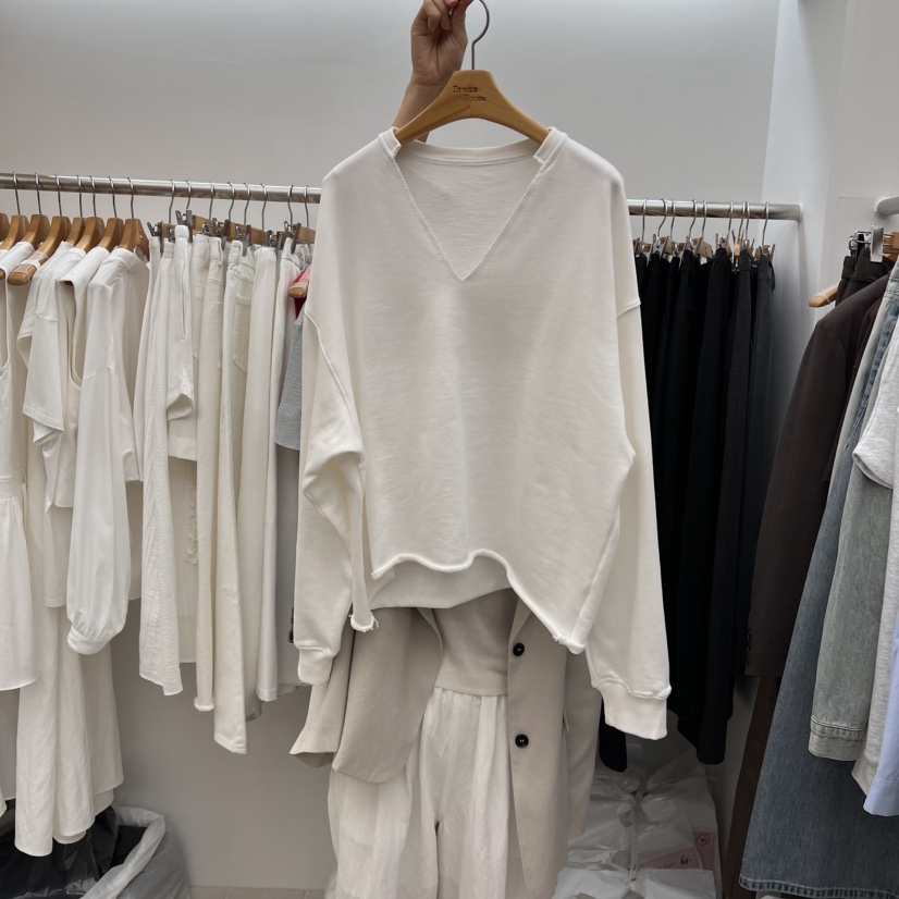 DRESS ROOM東大門代購女士新品熱賣推薦時尚真品25春夏衛衣DRESS ROOM衛衣圖色2