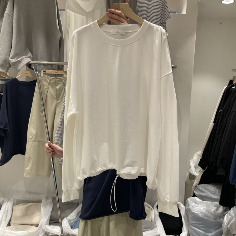 KIRA-Q韓國代購女裝新品時尚休閑推薦真品熱賣人氣長袖T恤KIRA-Q長袖T恤圖色2