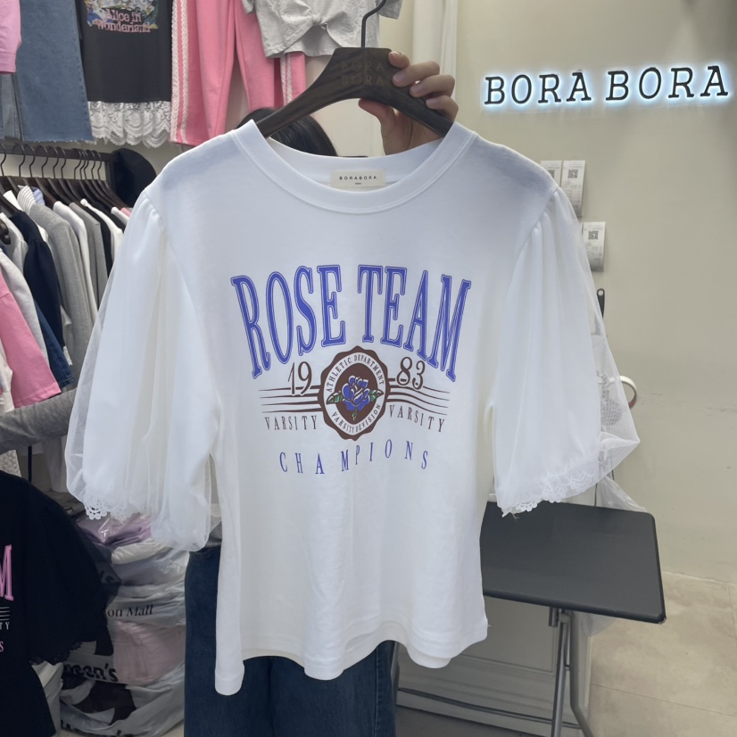 BORA BORA韓國代購女士新款推薦25春夏真品人氣時尚職業T恤BORA BORAT恤