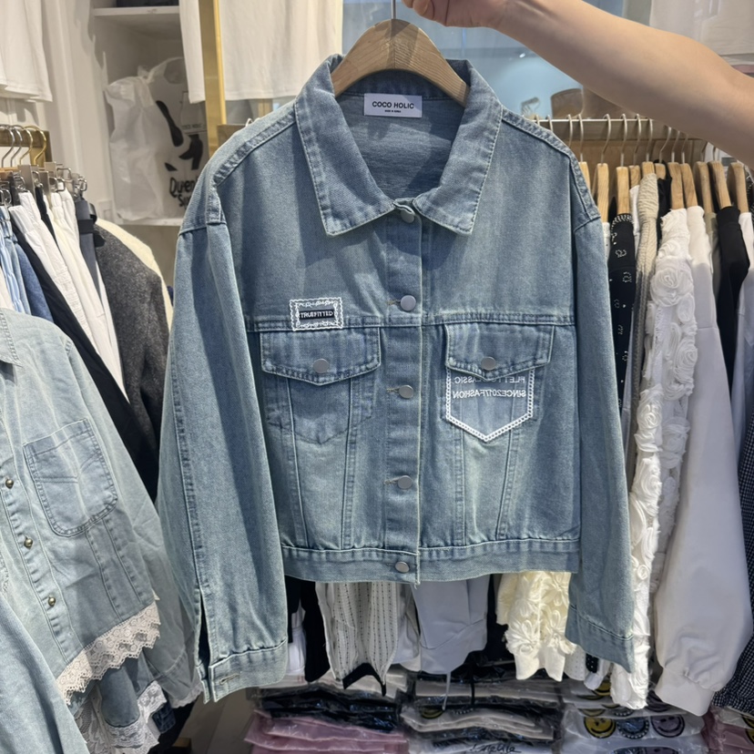 COCO HOLIC韓國直郵女士新品熱賣真品休閑時尚推薦夾克口袋COCO HOLIC夾克