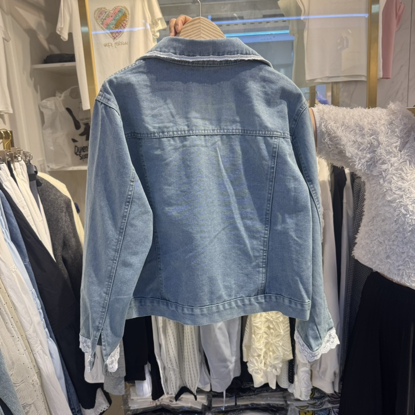 COCO HOLIC韓國直郵女裝新品25春夏真品人氣推薦休閑夾克蕾絲COCO HOLIC夾克