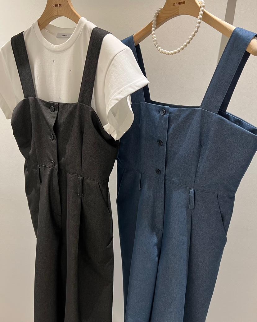 DENISE韓國直郵㊣女裝新品25春夏熱賣時尚職業推薦人氣背帶褲DENISE背帶褲