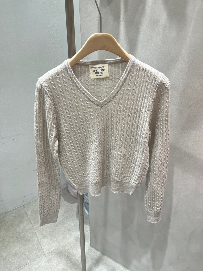 EVERCOMMERCE METICULOUSLY DESIGNED韓國直郵㊣女裝新款時尚針織衫EVERCOMMERCE METICULOUSLY DESIGNED針織衫圖色4