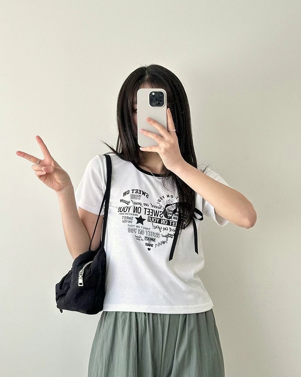 OH JINHO韓國直郵㊣東大門實拍女裝新品人氣推薦休閑時尚T恤OH JINHOT恤圖色2