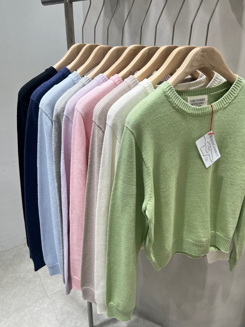 EVERCOMMERCE METICULOUSLY DESIGNED直郵韓國代購㊣女裝新款25春夏針織衫EVERCOMMERCE METICULOUSLY DESIGNED針織衫