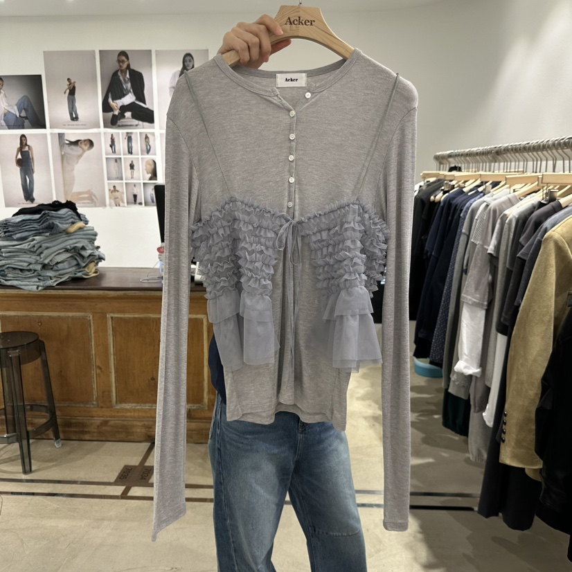 ACKER韓國直郵㊣東大門實拍女裝新品熱賣25春夏人氣吊帶背心ACKER吊帶/背心