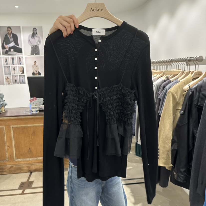 ACKER韓國直郵㊣東大門實拍女裝新品熱賣25春夏人氣吊帶背心ACKER吊帶/背心圖色2