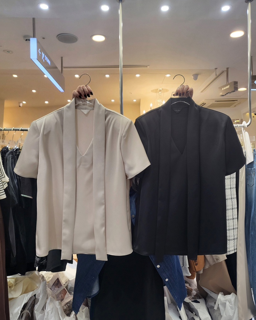 WORK SHOP韓國直郵㊣東大門實拍女裝新款人氣時尚25春夏T恤Work_shopT恤