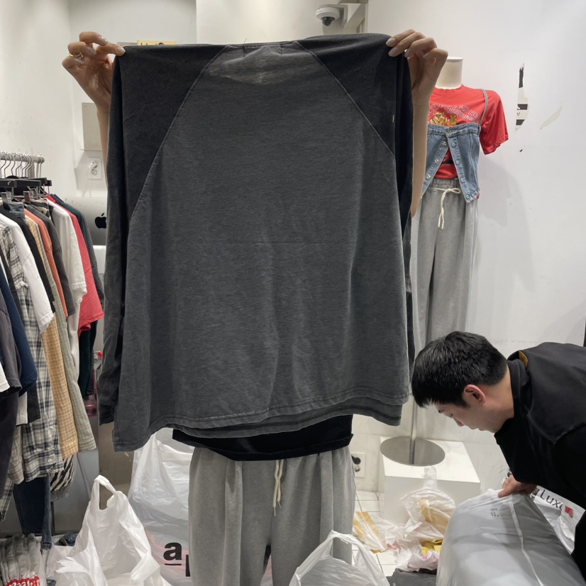 THE WEEKND韓國直郵㊣東大門實拍女裝新品休閑人氣長袖T恤CLODE長袖T恤