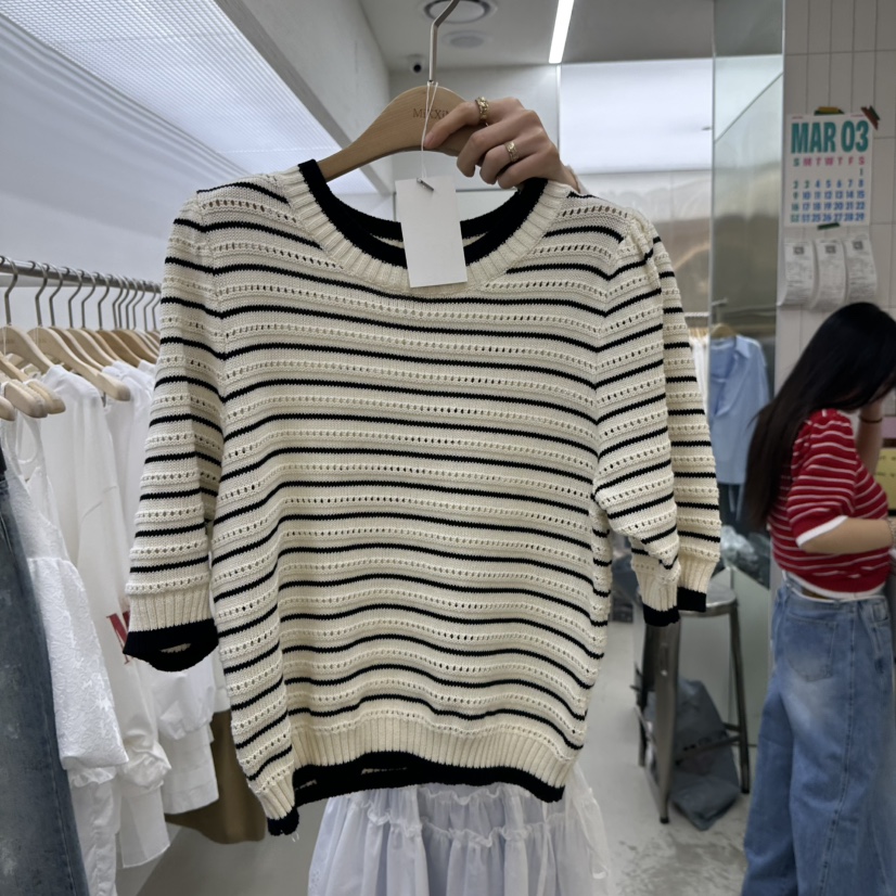 MIXXIN韓國直郵㊣女裝新款熱賣人氣職業時尚25春夏推薦休閑T恤MIXXINT恤圖色1