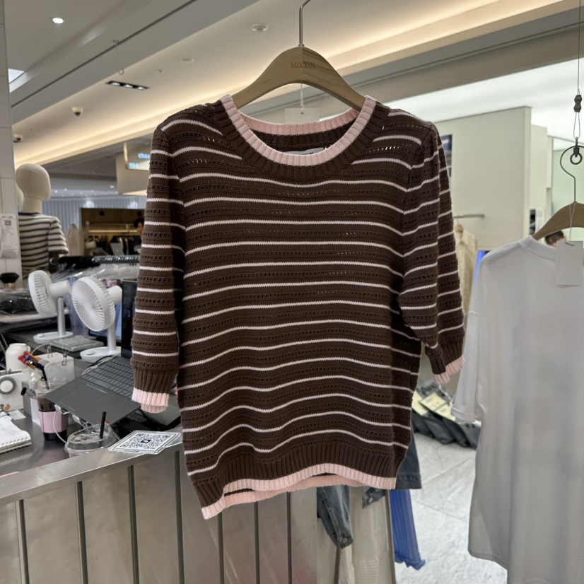 MIXXIN韓國直郵㊣女裝新款熱賣人氣職業時尚25春夏推薦休閑T恤MIXXINT恤圖色2