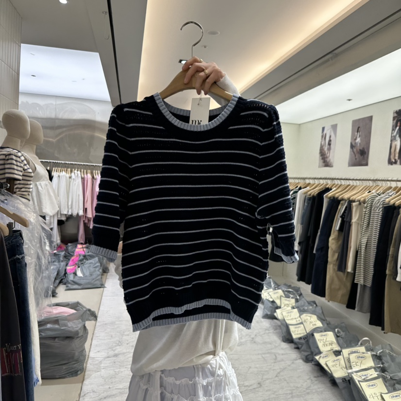 MIXXIN韓國直郵㊣女裝新款熱賣人氣職業時尚25春夏推薦休閑T恤MIXXINT恤圖色4