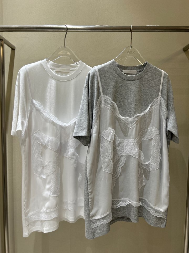 LATTE韓國㊣直郵東大門代購女裝新款推薦休閑熱賣T恤蕾絲圓領LATTE-PT恤