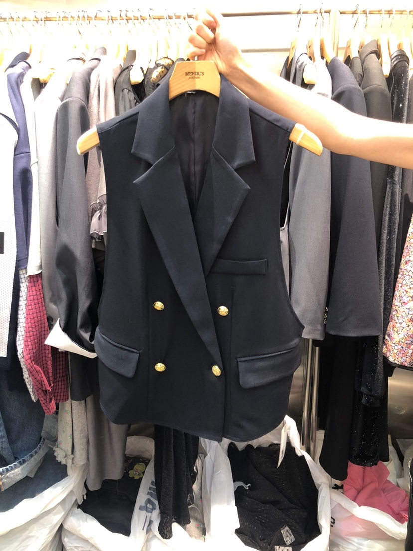 MENDL S韓國㊣直郵東大門代購女裝新品時尚熱賣職業休閑馬甲MENDL S馬甲圖色2