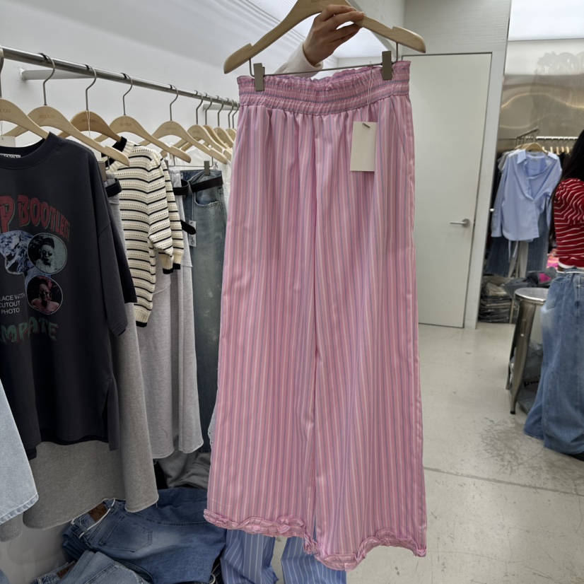 MIXXIN直郵韓國代購㊣女裝新品推薦時尚人氣25春夏休閑休閑褲MIXXIN休閑褲圖色1