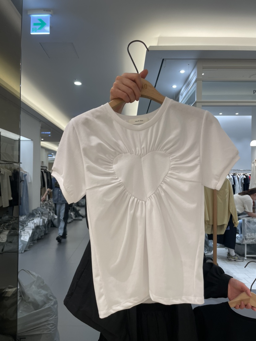 OHAO韓國直郵㊣東大門實拍女裝新品人氣休閑職業25春夏時尚T恤OHAO/HA MONGT恤圖色1