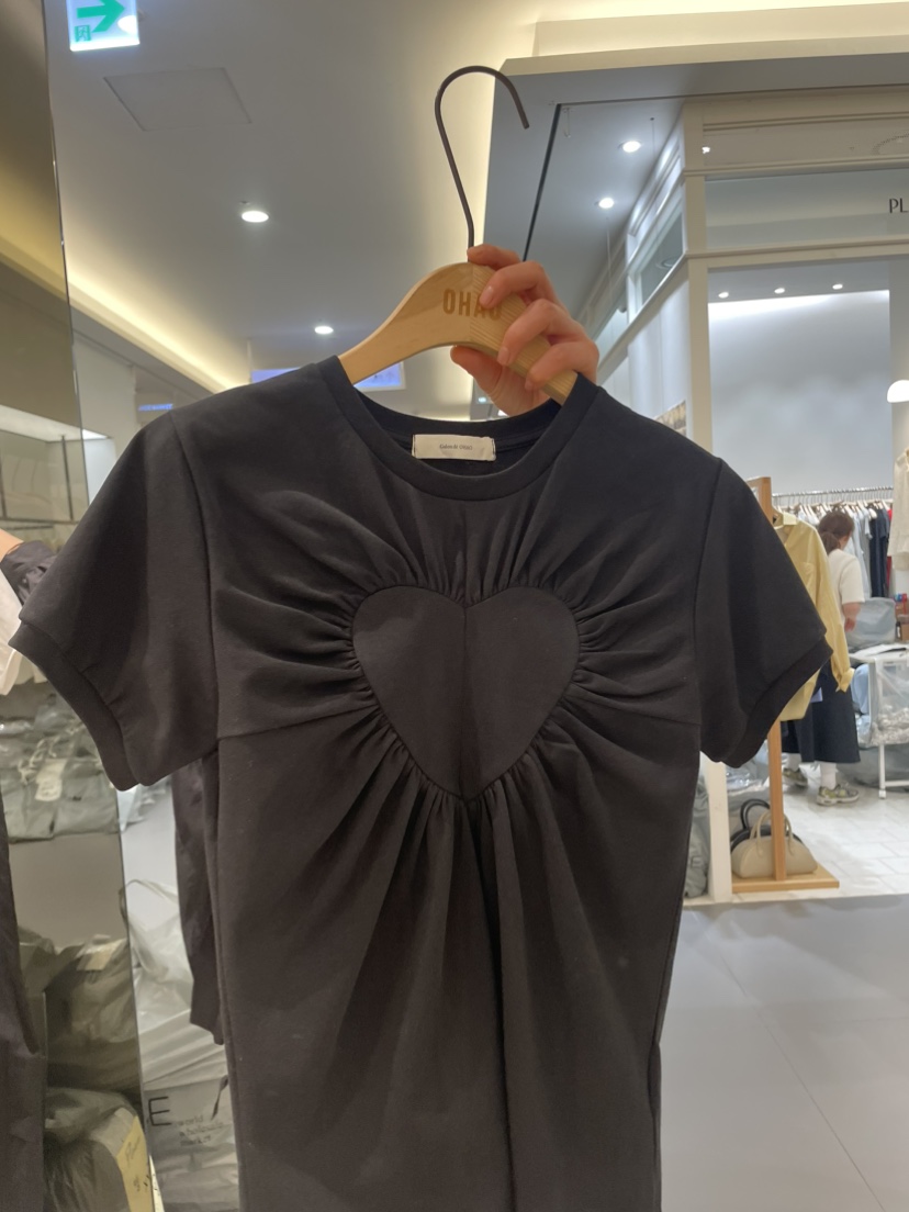 OHAO韓國直郵㊣東大門實拍女裝新品人氣休閑職業25春夏時尚T恤OHAO/HA MONGT恤圖色2