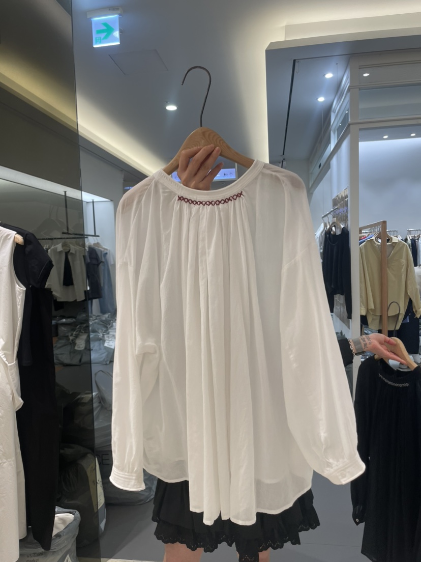 OHAO韓國㊣直郵東大門代購女裝新品休閑職業人氣襯衫蕾絲衫OHAO/HA MONG襯衫/蕾絲衫