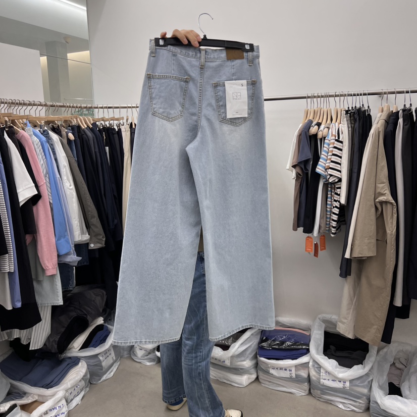 IDEE-A韓國㊣直郵東大門代購女裝新品時尚熱賣職業人氣牛仔褲IDEE-A牛仔褲