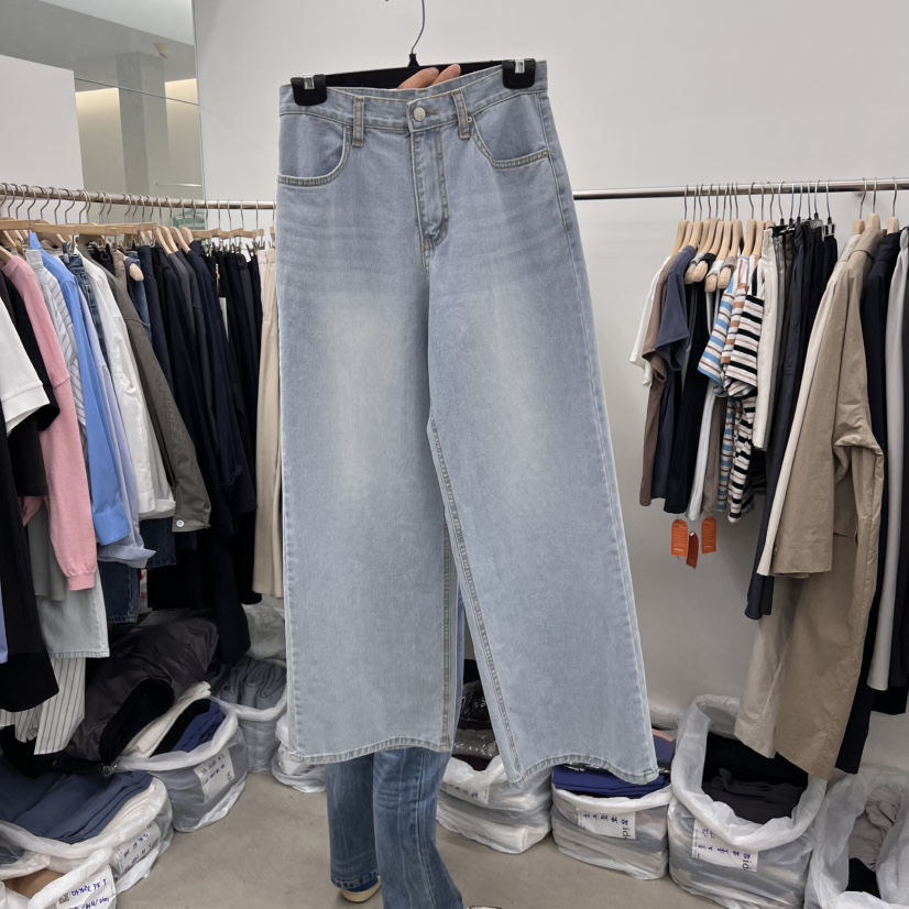 IDEE-A韓國㊣直郵東大門代購女裝新品時尚熱賣職業人氣牛仔褲IDEE-A牛仔褲