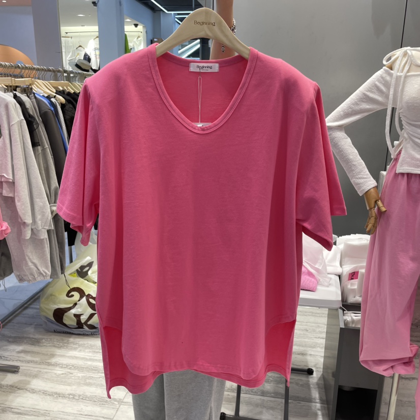 BEGINNING直郵韓國代購㊣女裝新品休閑熱賣職業25春夏時尚T恤BEGINNINGT恤圖色2