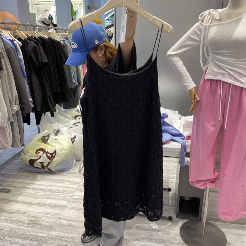 BEGINNING直郵韓國代購㊣女裝新品時尚25春夏人氣連衣裙蕾絲BEGINNING連衣裙圖色2