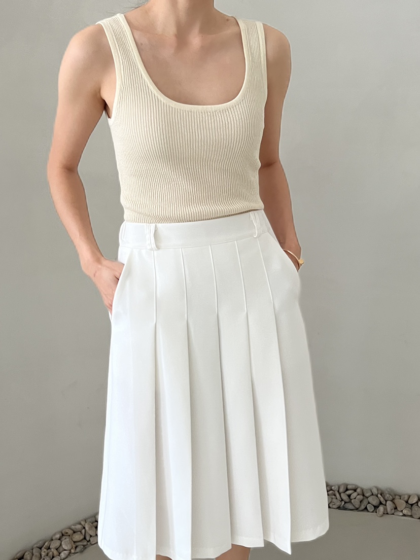 DEMAR韓國直郵㊣女裝新款25春夏休閑職業推薦半身裙中短裙高領DEMAR半身裙/中短裙