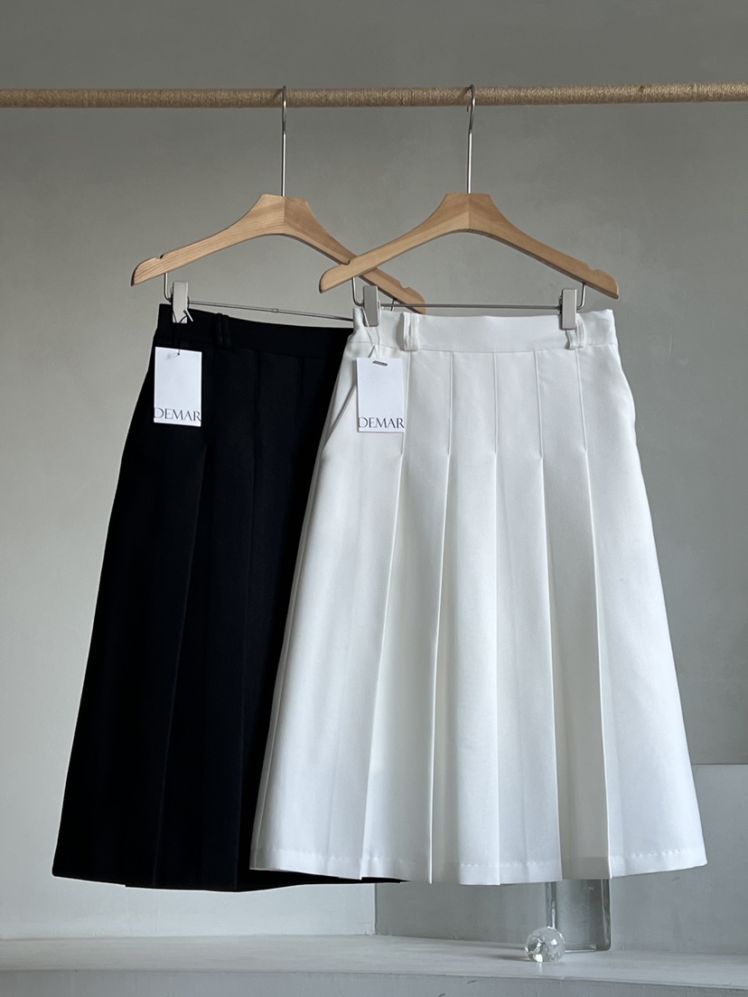 DEMAR韓國直郵㊣女裝新款25春夏休閑職業推薦半身裙中短裙高領DEMAR半身裙/中短裙