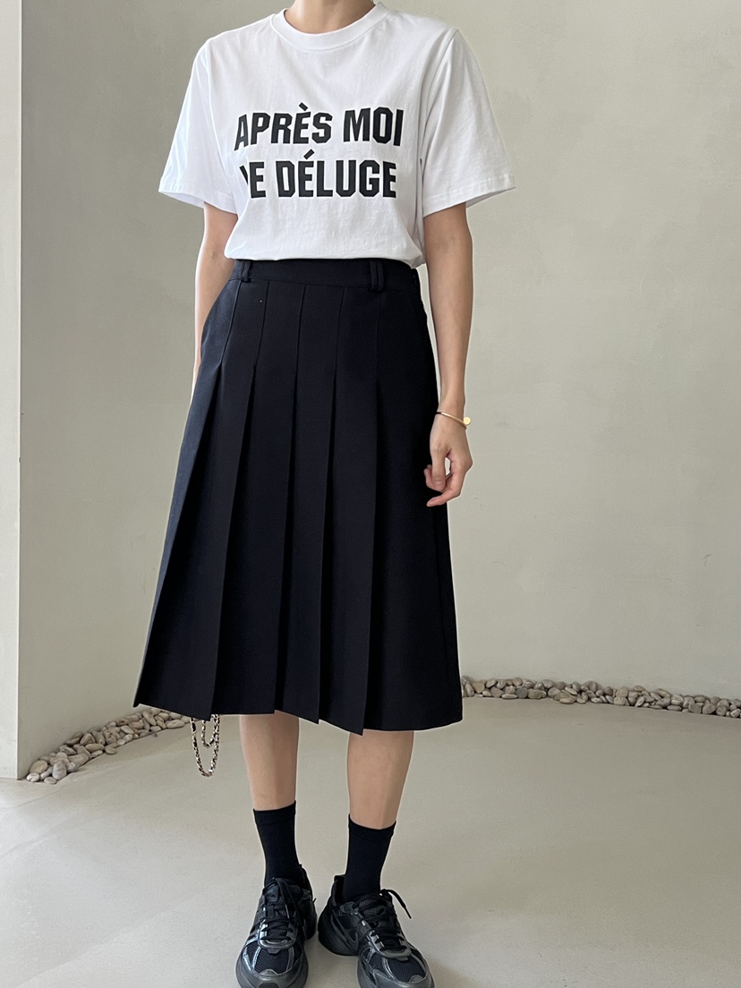 DEMAR韓國直郵㊣女裝新款25春夏休閑職業推薦半身裙中短裙高領DEMAR半身裙/中短裙