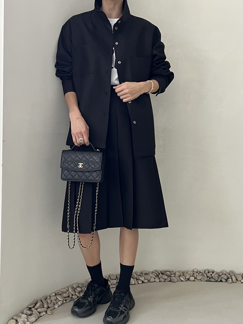 DEMAR韓國直郵㊣女裝新款25春夏休閑職業推薦半身裙中短裙高領DEMAR半身裙/中短裙