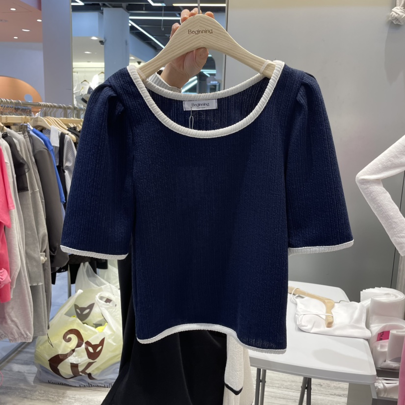 BEGINNING直郵韓國代購㊣女裝新款推薦25春夏休閑人氣熱賣T恤BEGINNINGT恤圖色2