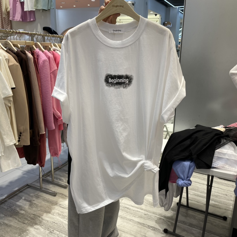 BEGINNING直郵韓國代購㊣女裝新品25春夏推薦熱賣人氣休閑T恤BEGINNINGT恤