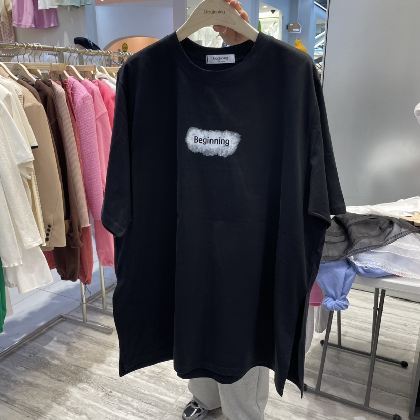 BEGINNING直郵韓國代購㊣女裝新品25春夏推薦熱賣人氣休閑T恤BEGINNINGT恤圖色2