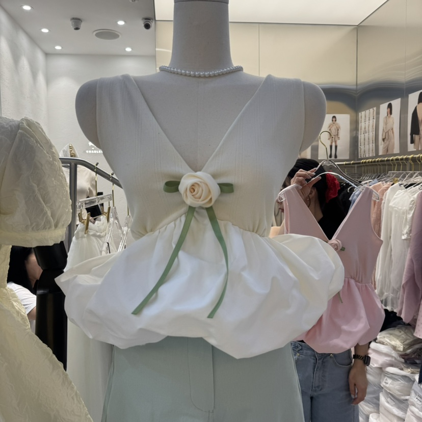 CHARLES THE SECOND韓國直郵㊣東大門實拍女裝新品推薦吊帶背心CHARLES THE SECOND/CHEAP-CHIC吊帶/背心圖色1