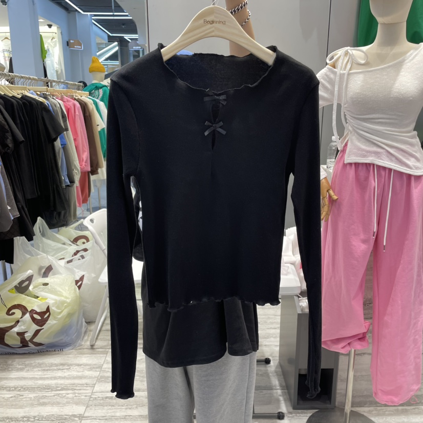BEGINNING直郵韓國代購㊣女裝新品休閑推薦25春夏時尚長袖T恤BEGINNING長袖T恤圖色3