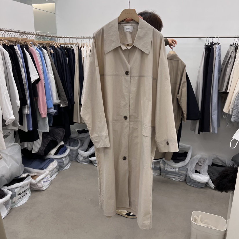 IDEE-A韓國㊣直郵東大門代購女裝新品休閑職業25春夏長款風衣IDEE-A長款風衣圖色3