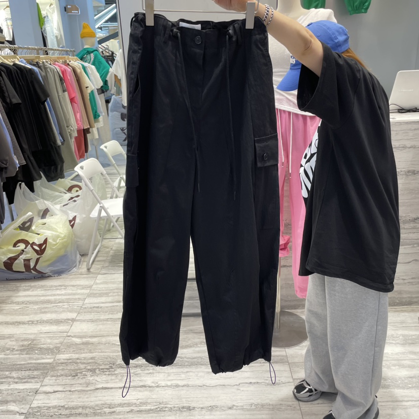 BEGINNING韓國直郵㊣女裝新款25春夏休閑時尚休閑褲工裝褲復古BEGINNING休閑褲圖色3