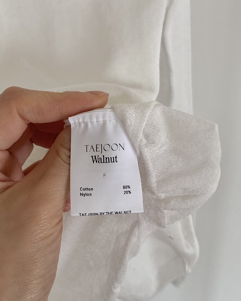 WALNUT/TAEJOON直郵韓國代購㊣女裝新品25春夏長袖T恤雙面Walunt/TAEJOON長袖T恤
